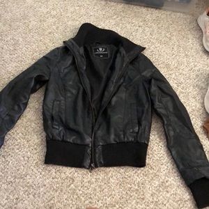 Cute leather jacket from foreign exchange!